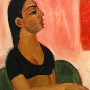 Women in black blouse 