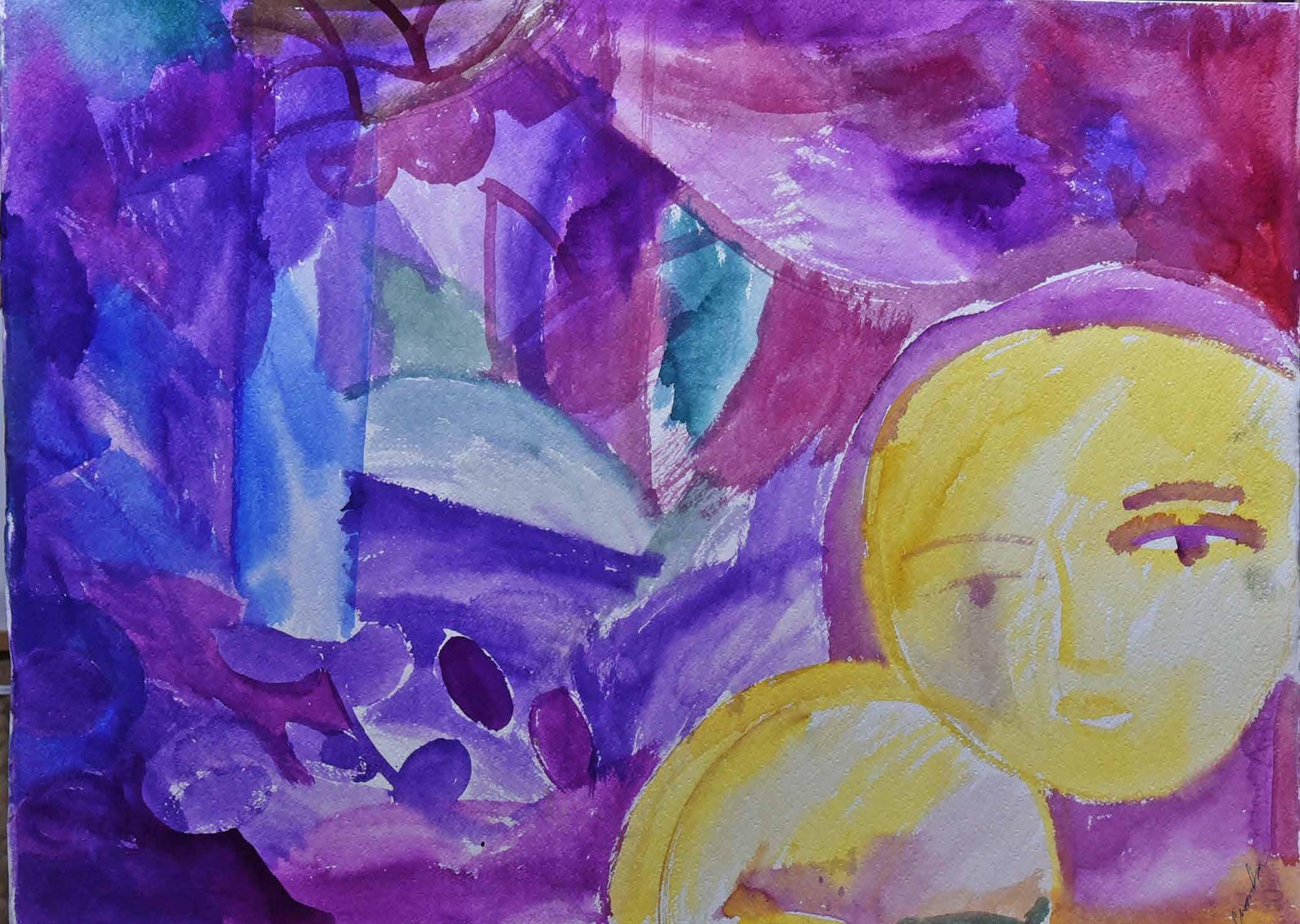 Untitled Water Colour on Handmade Paper 