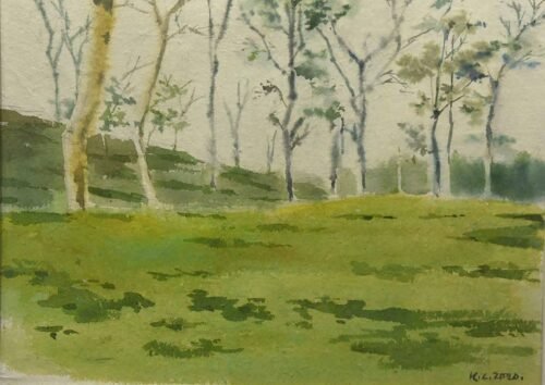 Untitled Water colour on handmade paper 