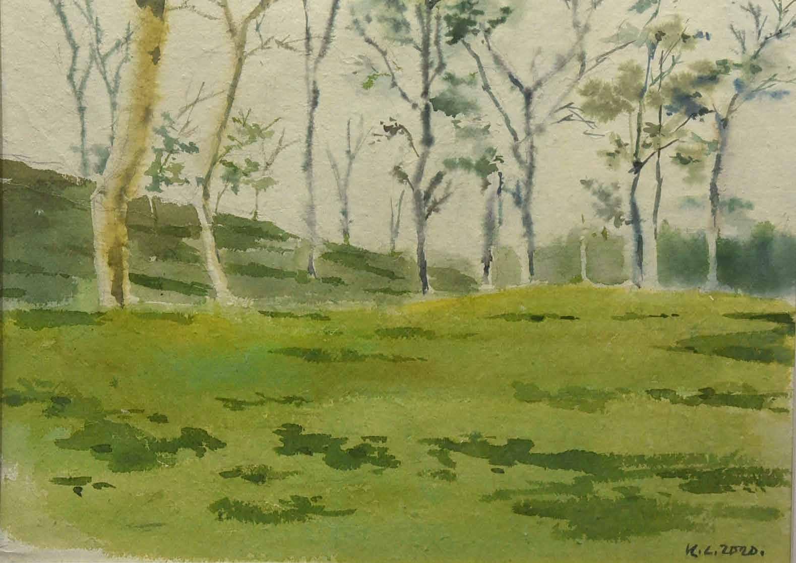 Untitled Water colour on handmade paper 